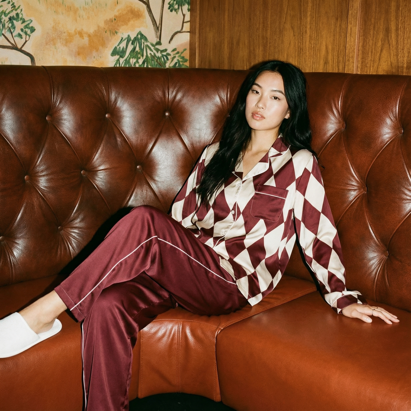 The Away Mode Silky Pajama Set