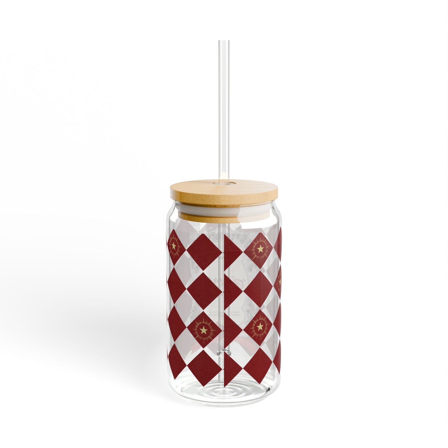 The Holly & Ivy Wreath Sipper Glass (Gift)