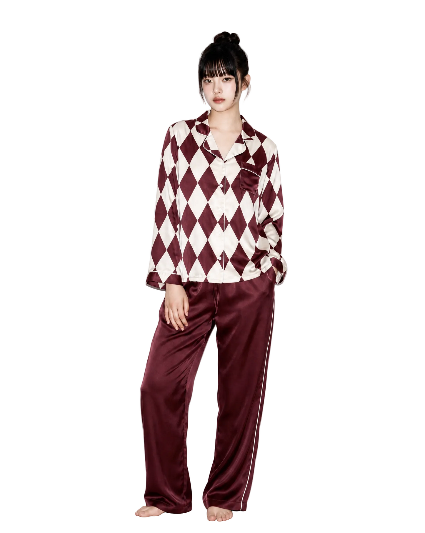 The Away Mode Silky Pajama Set